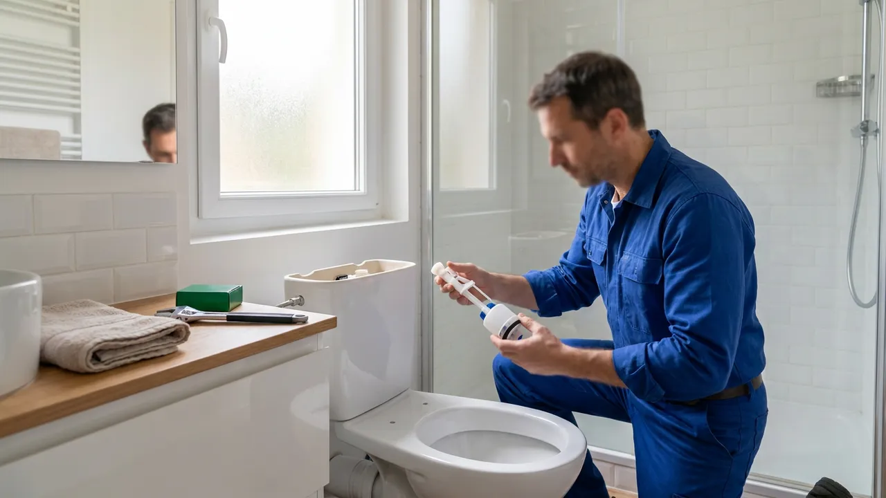 Remplacement du mécanisme de chasse d'eau d'un WC dans un appartement de Boulogne-Billancourt